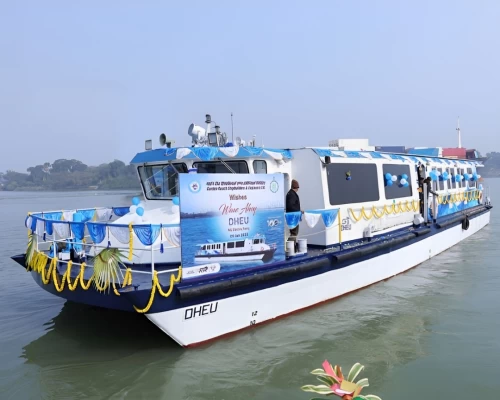 GRSE delivers state-of-the-art zero-emission electric ferry 'Dheu' to West Bengal